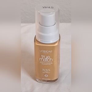 L'Oreal True Match Foundation W4.5 Warm Light Medium Super Blendable 1 oz